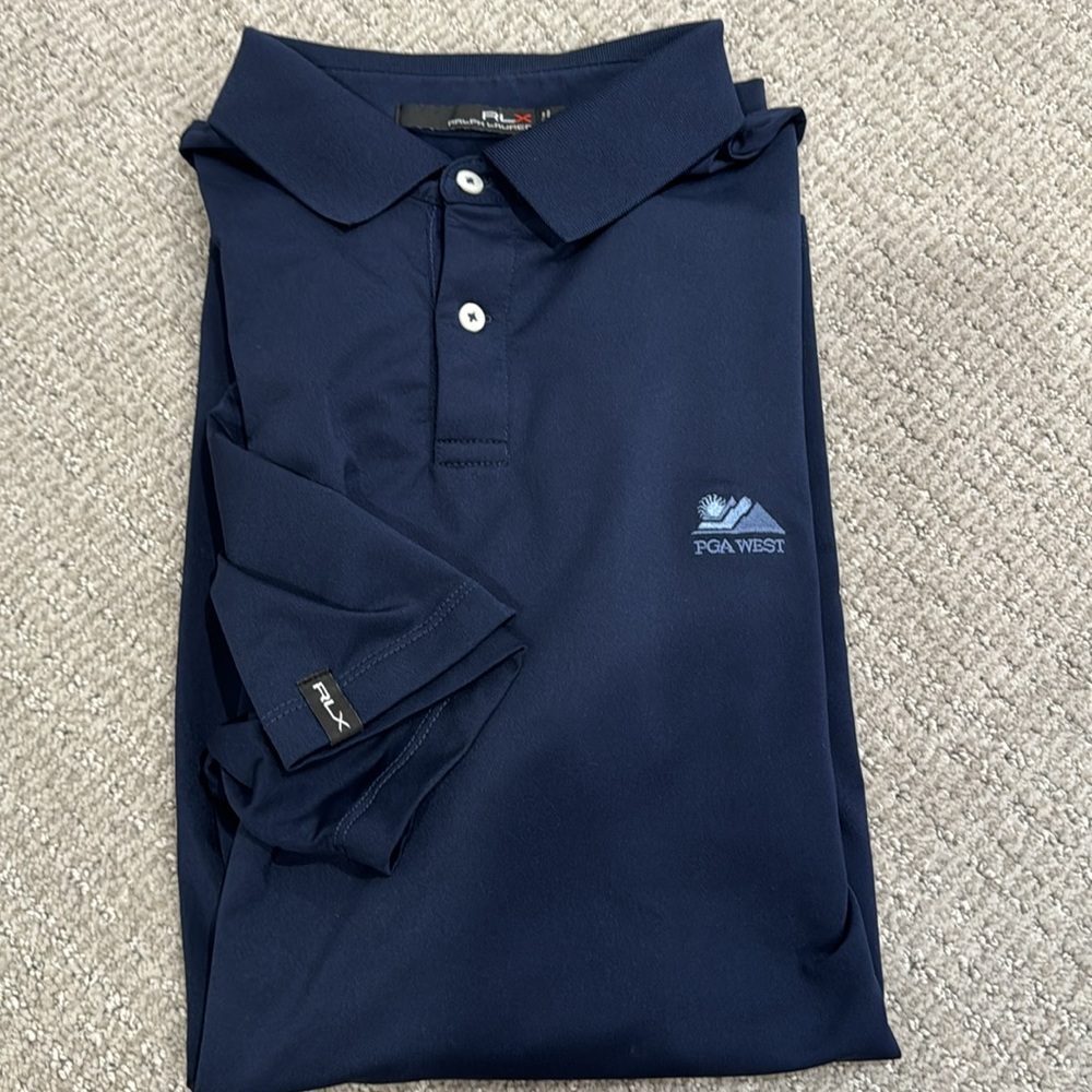 Men’s RLX performance golf polo, PGA West logo XL EUC